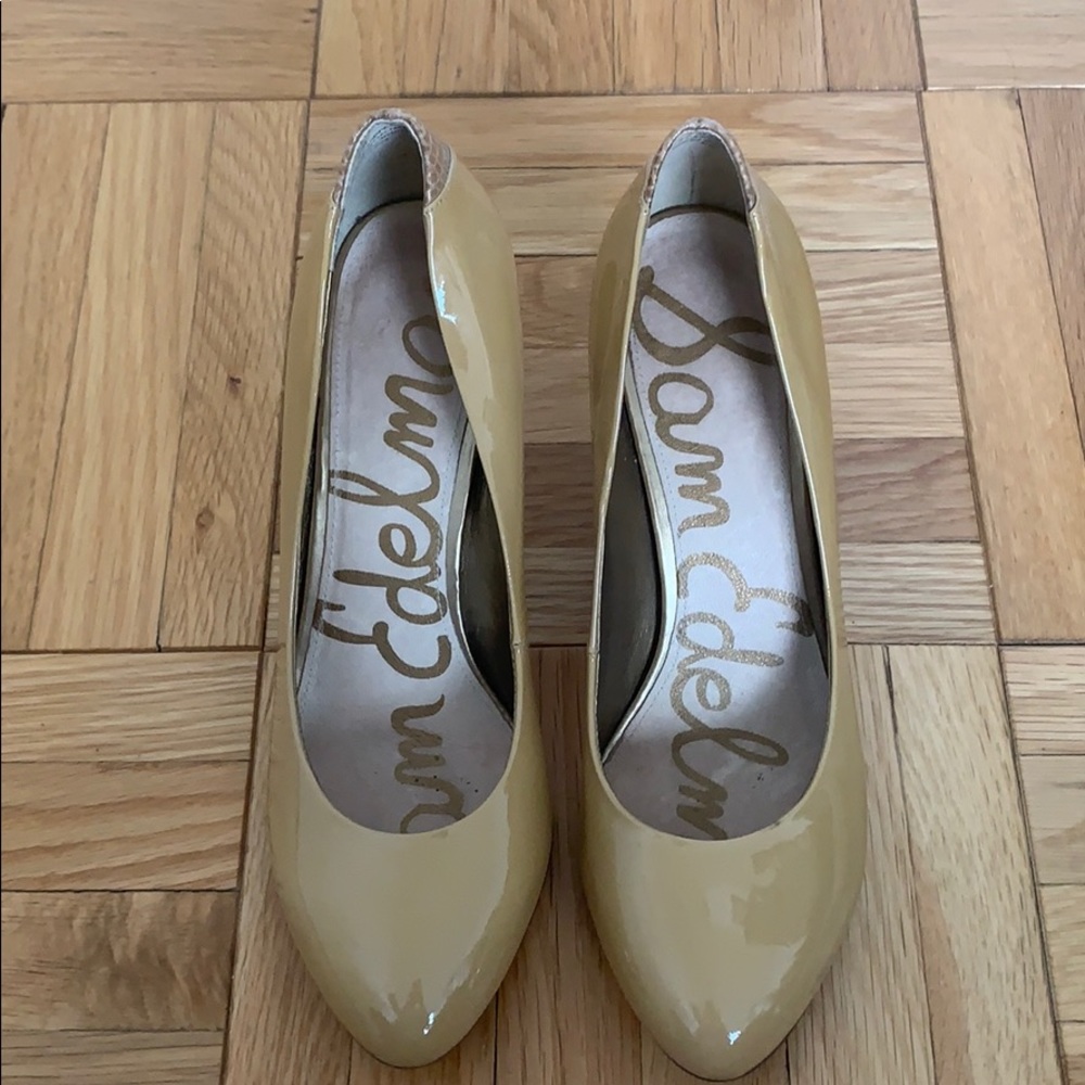 Sam Edelman Nude Patent Pumps